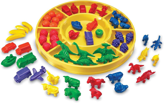 Learning Resources Beginning Sorting Set, Counting & Sorting Skills, Color Recognition, 168 Piece Set, Ages 3+