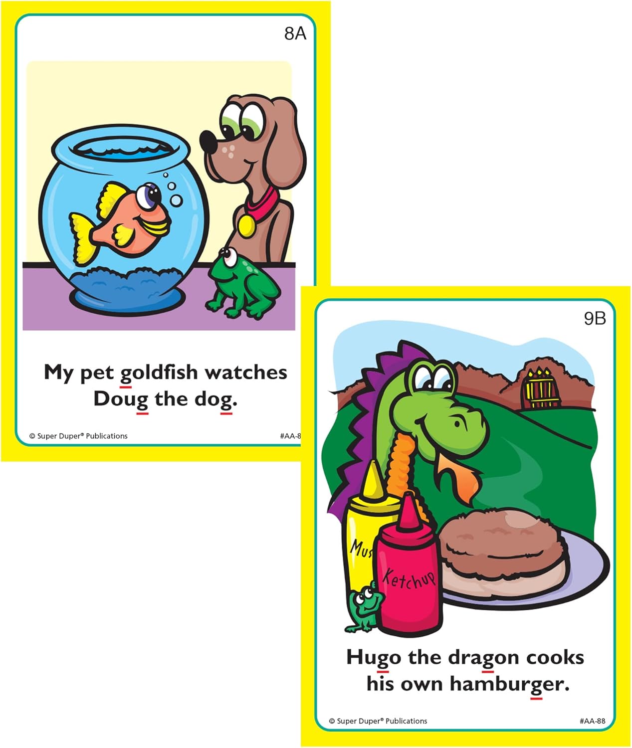 Super Duper Publications | Say and Do® Action Articulation G Sounds Fun Deck | Vocabulary and Language Development Flash Cards | Educational Learning Materials for Children