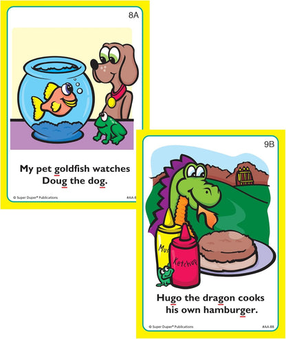 Super Duper Publications | Say and Do® Action Articulation G Sounds Fun Deck | Vocabulary and Language Development Flash Cards | Educational Learning Materials for Children