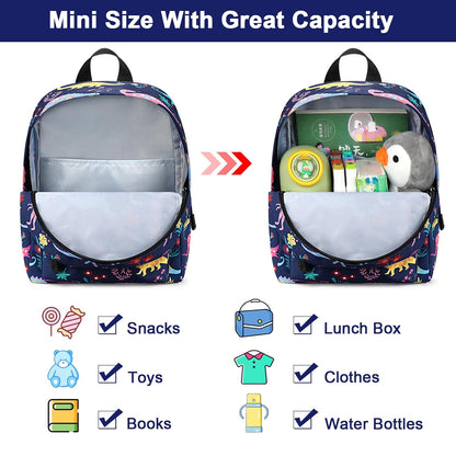 Accmor Toddler Backpack Leash, Mini Child Backpack with Anti Lost Wrist Link, Cute Kids Backpack Leash Walking Harness for Outdoor Travel, Small Excavator Backpack Tether for Baby Boys Girls Ages 1-3