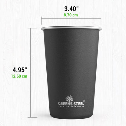 10oz Kids Cups – Stainless Steel Cups for Home, Party, Camping & Outdoor Activities – BPA Free, Unbreakable, Premium Stackable Metal Drinking Glasses for Children (4-Pack)