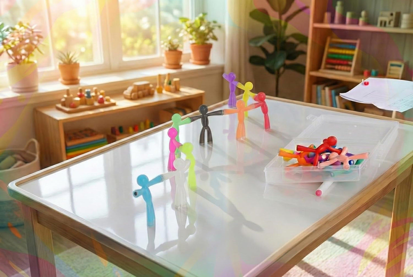 MAGMEN Magnetic Fidget Toys 10PC Opaque Set, STEM Magnetic Building Figures for Kids, Sensory Toys for ADHD Autism, Stocking Stuffers, Travel Toys, Desk Toys for Adults, Easter Basket Stuffers