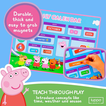 Peppa Pig Toddler Busy Board – Montessori toys for 1 2 3 4 Year Old, Educational Activity Sensory Board for Preschool Learning Fine Motor Skills, Gift Toys for Boys Girls, Airplane Car Travel Toy