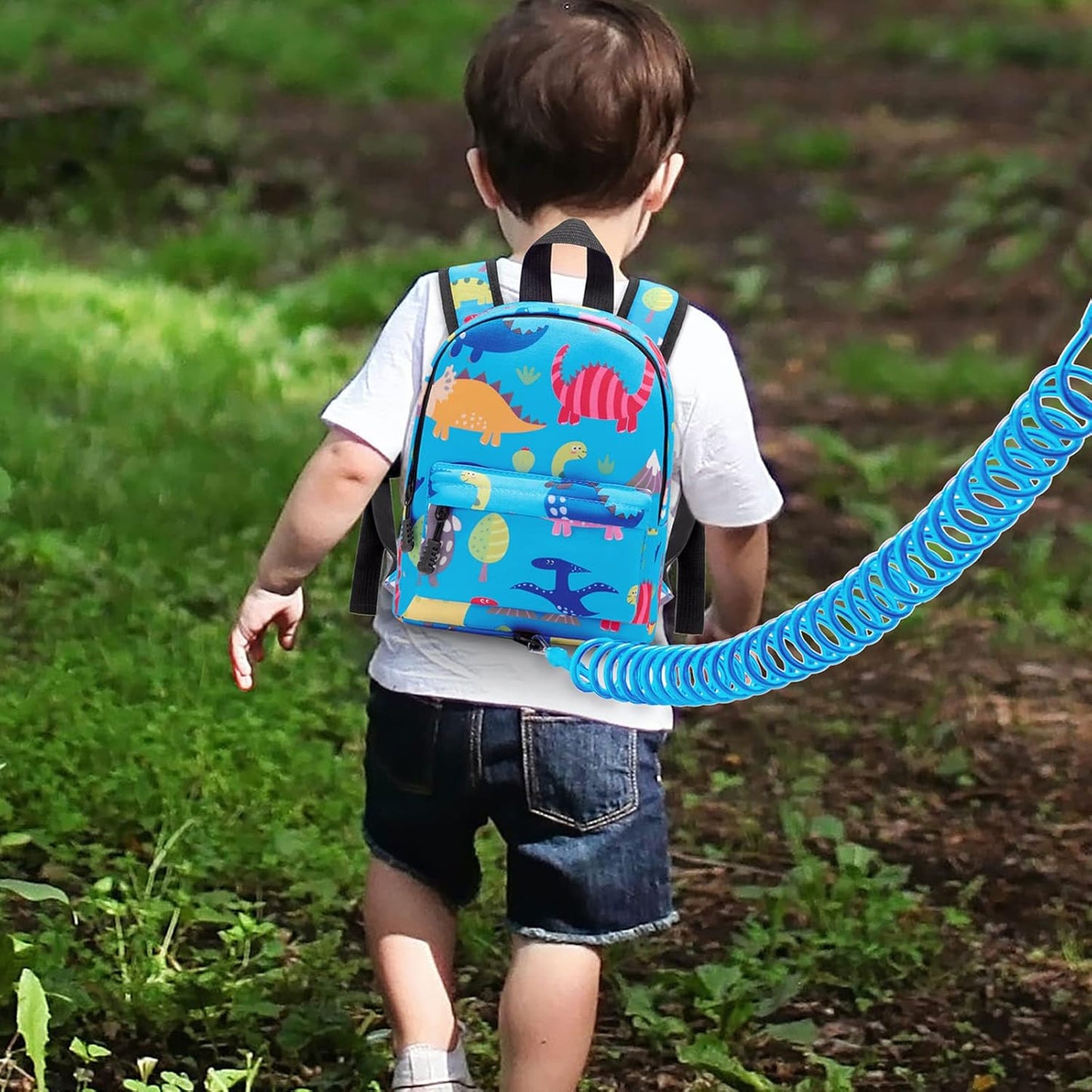 Accmor Toddler Backpack Leash with Anti Lost Wrist Link, Cute Mini Child Walking Harnesses Keep Kids Close Back Pack Rope Tether Rein for Baby Boys (Pink/Unicorn)