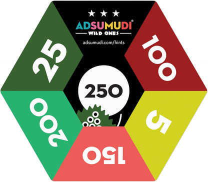 Evermade Adsumudi Math Game - Wild Ones - The Wildly Fun Game for Kids to Tame Fractions, Decimals, Money, Big Numbers and Mental Math - Great for Ages 9 and Up