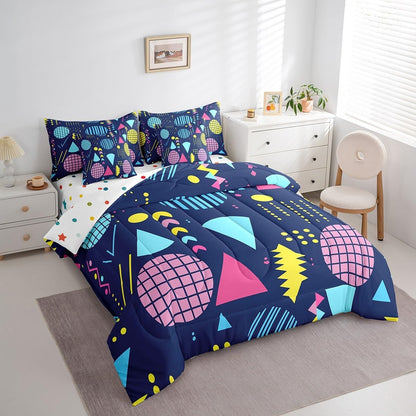 Erosebridal Chemical Equation Bed in a Bag Queen Comforter Set 7 Piece,Chemistry Bedding Sets Science Students Learning Gift Sheet Set with Comforter,Molecular Formula Education Bed Set - Colors A