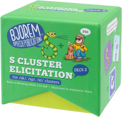 Bjorem Speech® S Cluster Elicitation for Teaching S Blends or Clusters to Children in Speech Therapy
