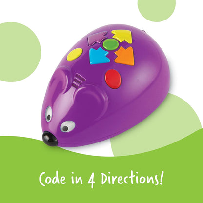 Learning Resources Code & Go® Robot Mouse, Screen-Free Coding Robot Toy, Early Programming for Kids Ages 4+, STEM Robotics Toy