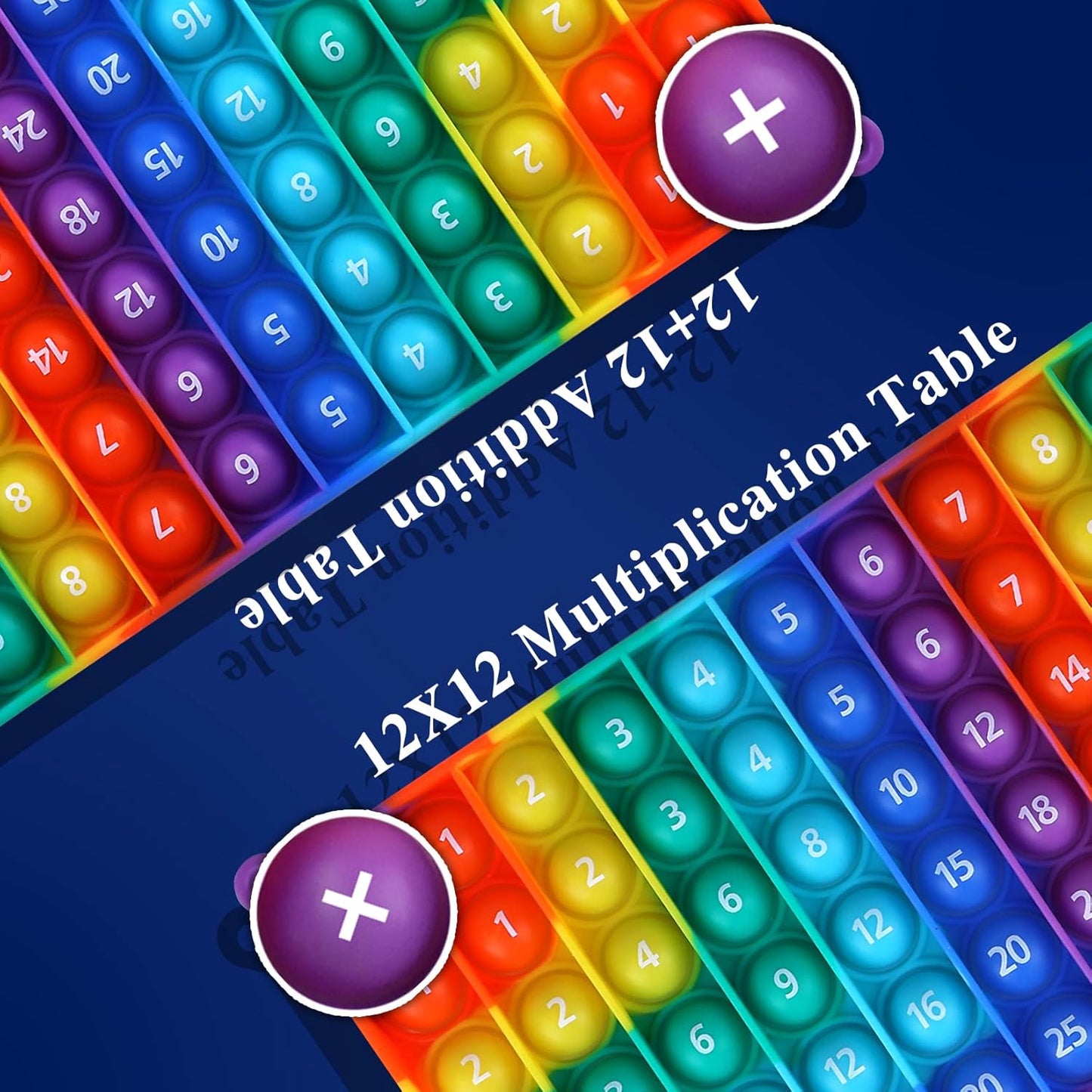12 Multiplication Table Learning Workbook P00P Fidget Multiplication Game 12x12 Table Math Games Digital Table Toy, Fidget Learning Game Toy Relieves Stress, Creates Various Math Operations