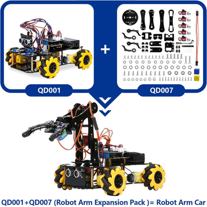 ACEBOTT Smart Robot Car Kit Compatible with Arduino, Robotics for Kids Ages 8-12 12-16, Electronic Programming Project/STEM Science Kits Coding Gifts for Adults and Youths