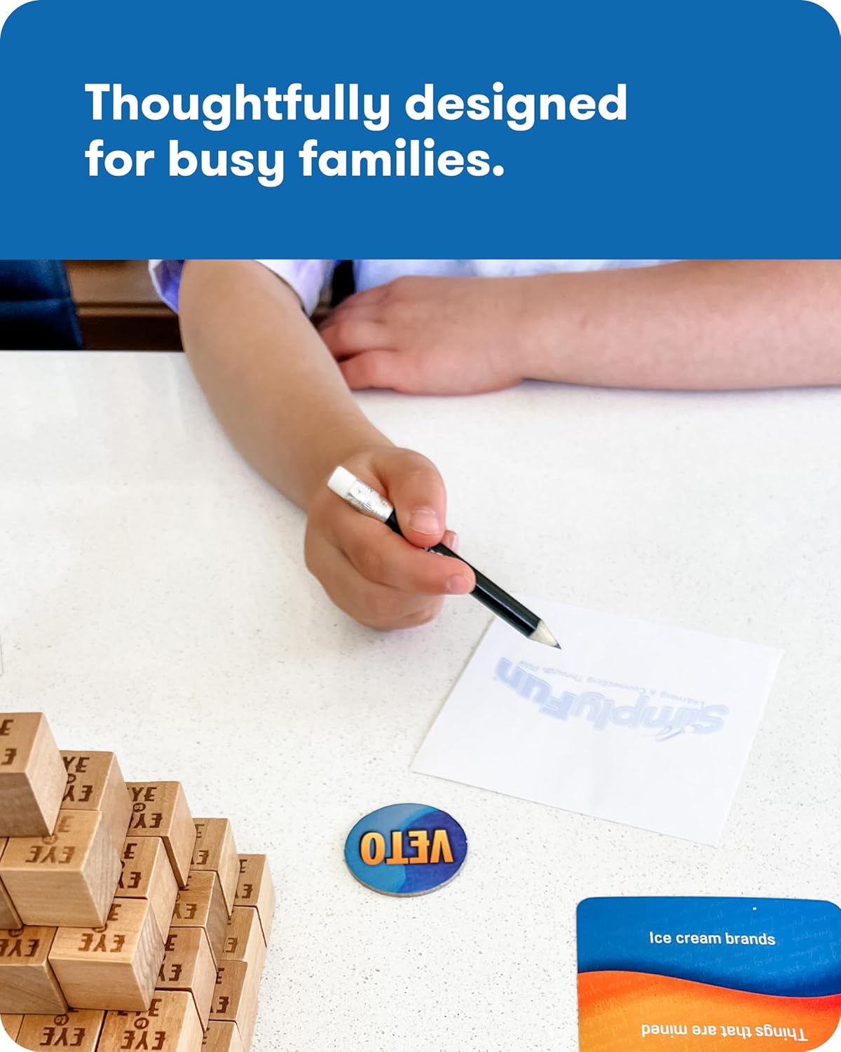 SimplyFun Handy - Family Game for Kids and Adults Ages 8+ - Fine Motor Skills Game with Soft Balls and Cards - Classroom, Party, or Family Game Night Fun