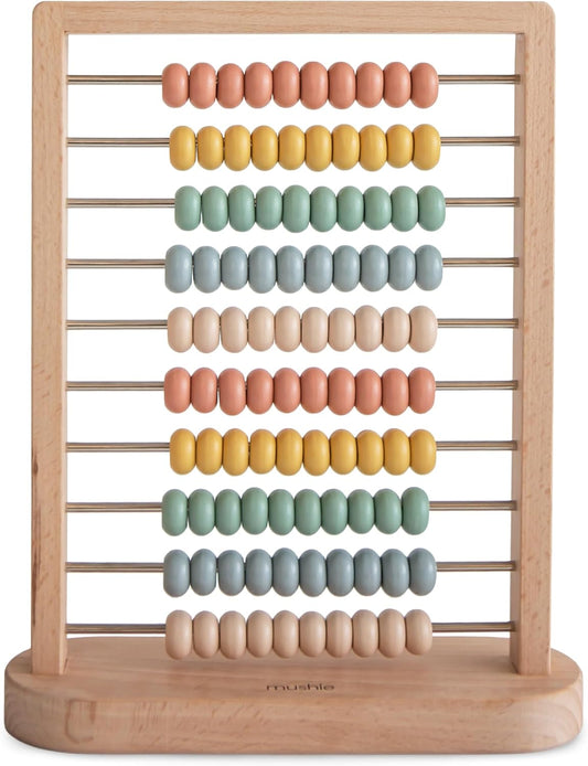 mushie Wooden Abacus | Kids 2 Years+ | Preschool Educational & Toddler Montessori Toy