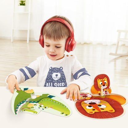 Toi 6 Packs Large Piece Toddler Jigsaw Puzzles for Kids Aged 2.5+, Animal Shaped Floor Puzzles for Beginner, Preschool Learning Game for Boys Girls, Traffic