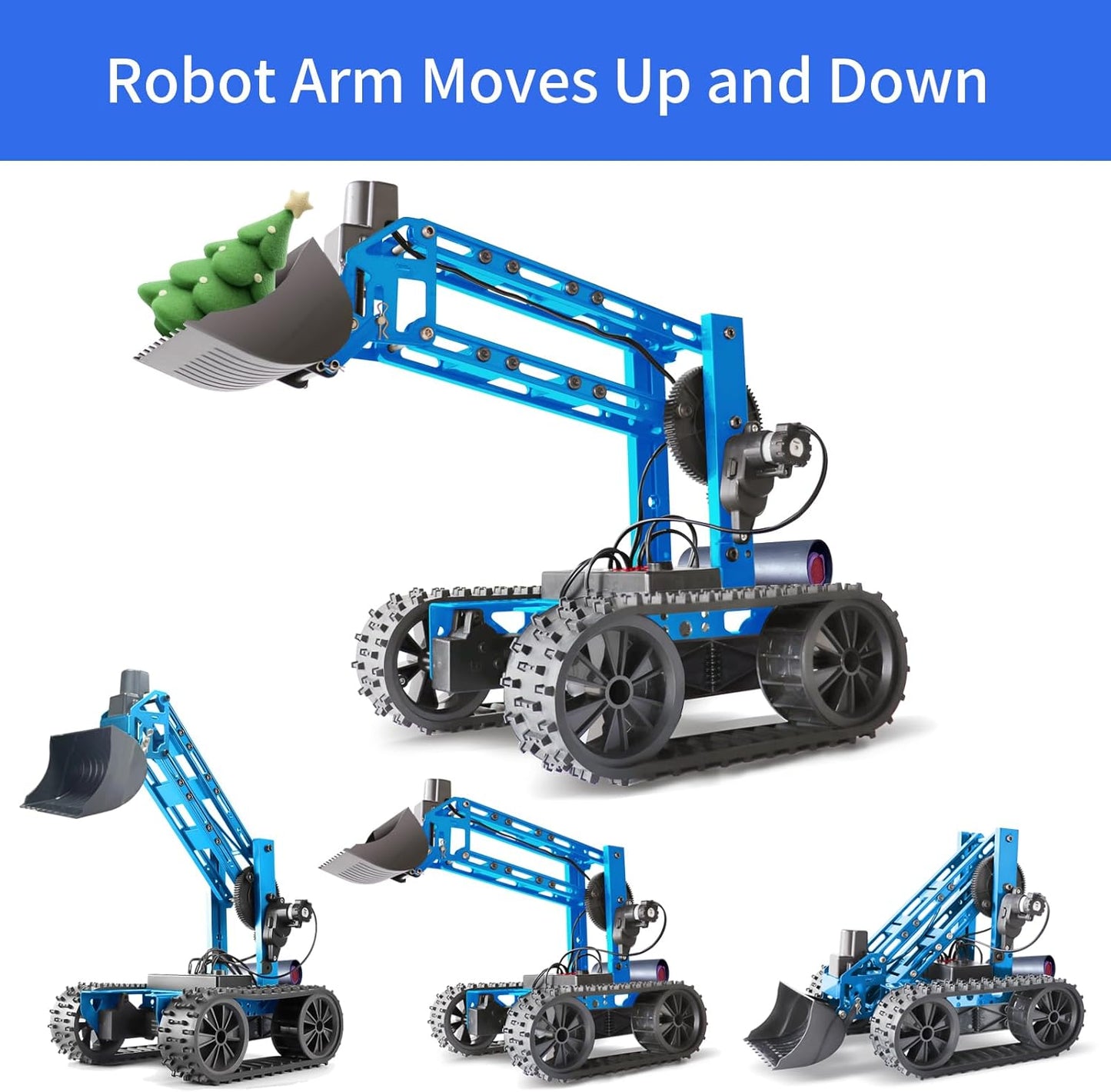 Robotic Arm Kit, Robot Kit for Kids Age 8+,STEM Building Toys 4-DOF Electronic Programming DIY Robots for Boys and Girls, Educational Science Projects,Cool Xmas Birthday Gifts for Kids.
