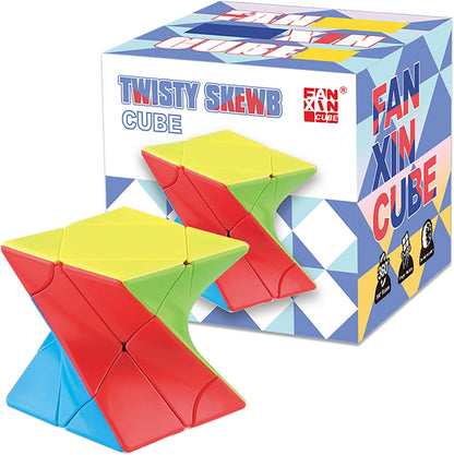 Cube Twist 3x3 Stickerelss Speed Cube Vivid Color Magic Puzzle Toys Puzzle Boxes (Twist 3rd Order Puzzle Boxes)