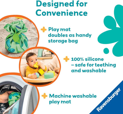 Ravensburger Play+ 3-in-1 Stacking Cups - Bird's Nest | Silicone Nesting & Sorting Set | Supports Sensory Exploration