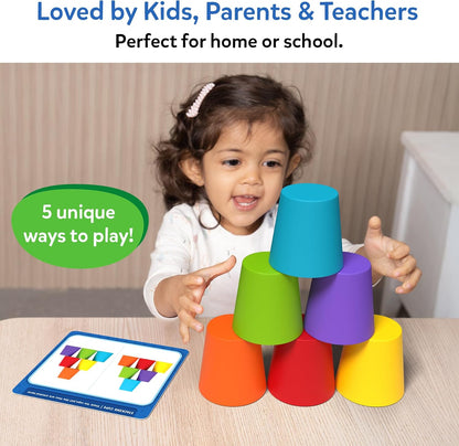 Skillmatics Silicone Rainbow Sorting Game - Learning & Educational Toy, Sorting, Counting & Sequencing Skills, Gift for Toddlers & Preschoolers Ages 3, 4, 5, 6