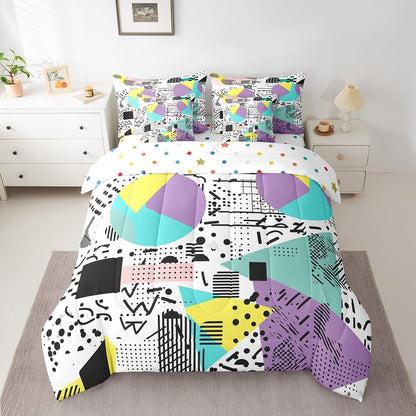 Erosebridal Chemical Equation Bed in a Bag Queen Comforter Set 7 Piece,Chemistry Bedding Sets Science Students Learning Gift Sheet Set with Comforter,Molecular Formula Education Bed Set - Colors A
