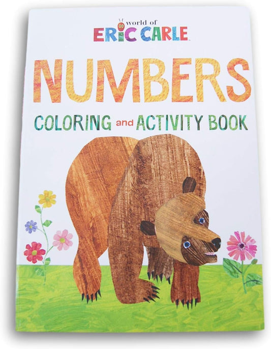 World of Eric Carle Numbers Coloring & Activity Book (Very Hungry Caterpillar, Brown Bear) 80 Pages