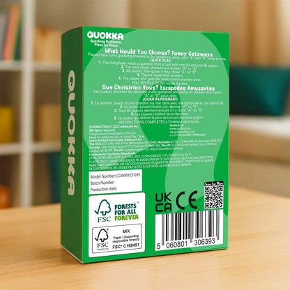 QUOKKA Board Games for Kids 8-12 – Family Games for Kids and Adults – What Would You Choose – 500+ Questions – Original Edition – Fun Card Game for Family Night
