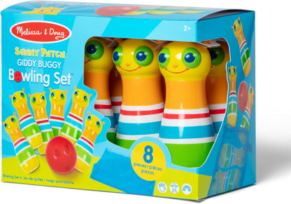 Melissa & Doug Sunny Patch Giddy Buggy Bowling Action Game - 6 Bug Pins, 1 Plastic Ball
