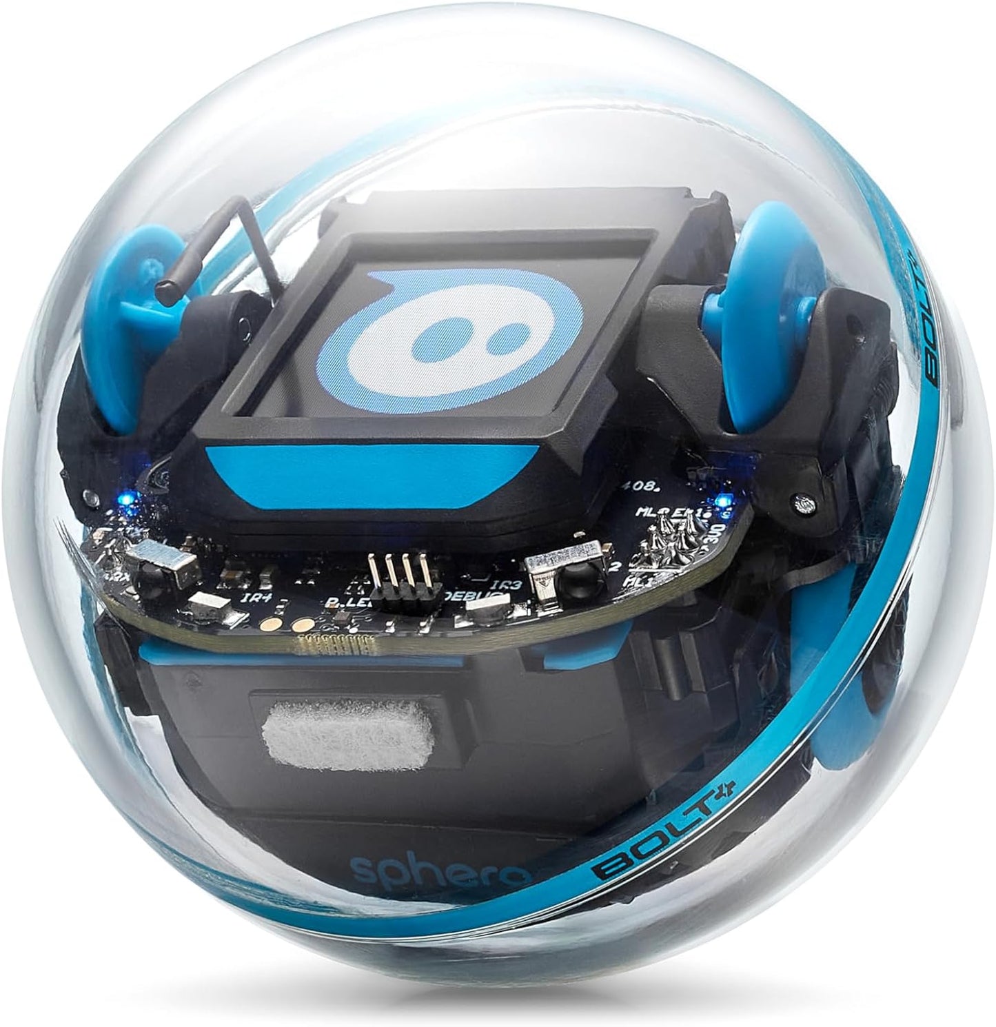 Sphero Bolt+: Coding Robot – Program with Draw, Blocks, Python & Javascript – Animated LCD Screen – Ages 8+ – Durable, Qi Charging, Waterproof