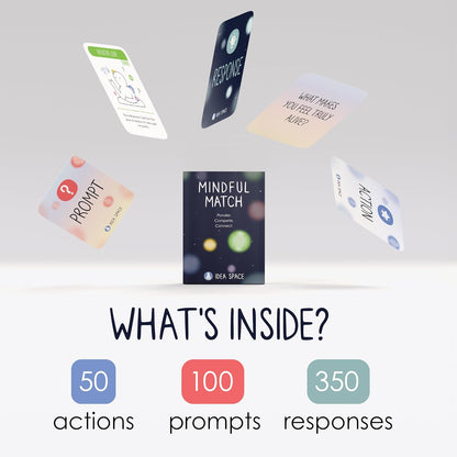 BEST Mindful Match | 500 Card Game for Adults, Teens, & Kids | Fun Family Party Game | Board Games for Adults | Mindfulness Conversation Cards | Couple Gifts | Ice Breaker for Date Night & Game Night