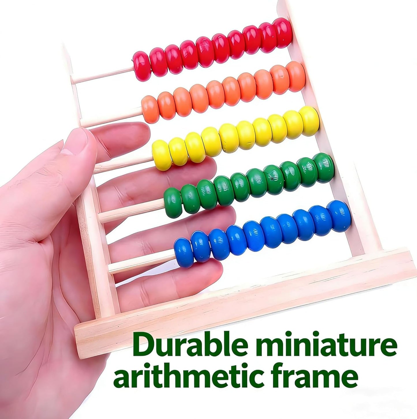 Miniature Counting Frame,5 Rows,Learning Mathematics Abacus