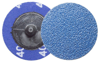 Benchmark Abrasives 2 Inch Sanding Discs Quick Change Zirconia - Male R Type Backing Drill & Die Grinder Sanding Disc for Deburring Polishing Rust Remover for Metal Paint Stripper (25 Pack), 36 Grit