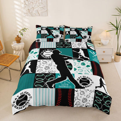 Drum Kit Duvet Cover,Kids Musical Instruments Bedding Set,Rock Music Comforter Cover for Boys Girls Room Decor,Neon Lighting Lightweight Bedspread Cover Twin Size with 1 Pillow Case(No Comforter)