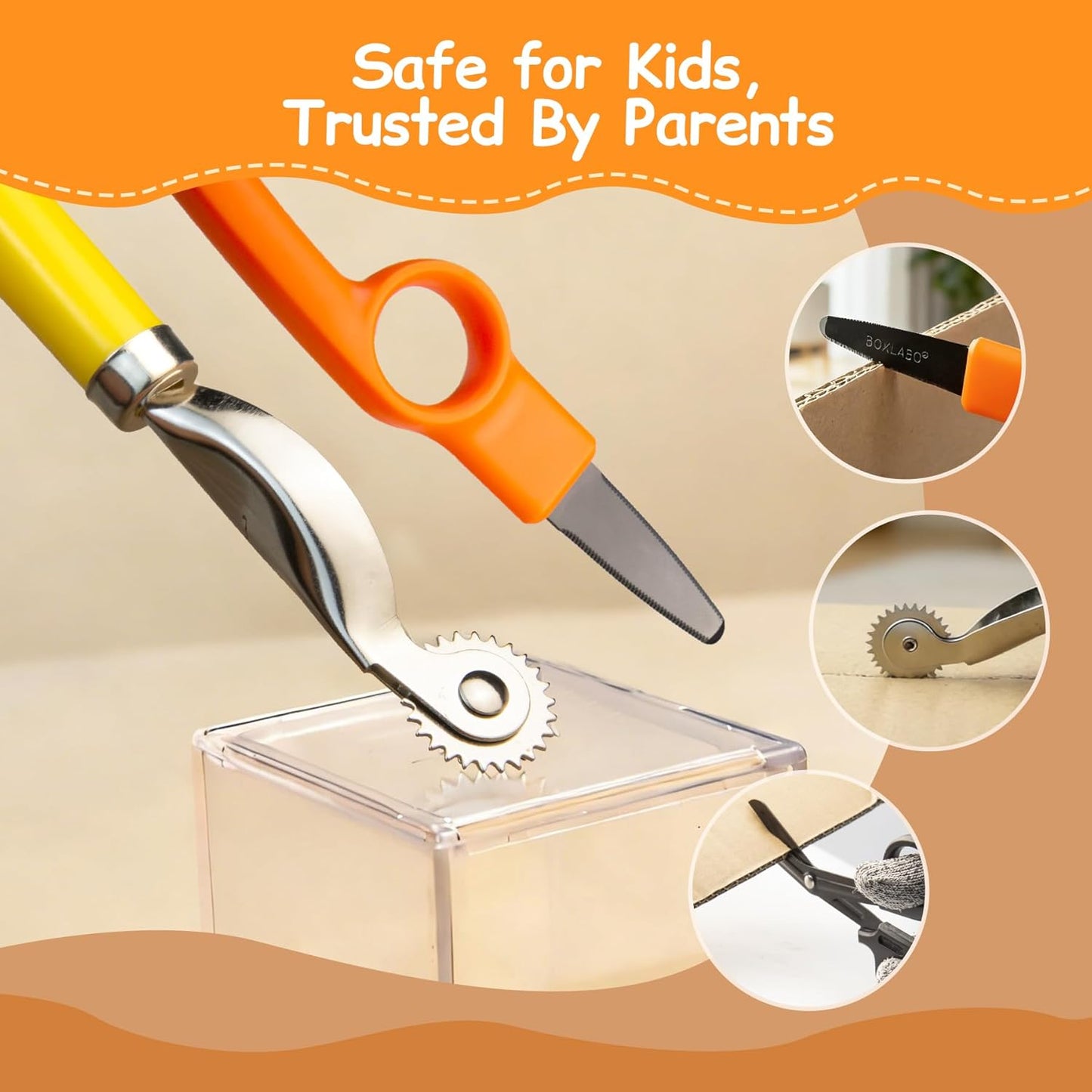 Kids Cardboard Cutter Safe Tool Set 150 Pcs Cardboard Construction Kit for Todder with Storage Box,Creative Educational Toys Gift for Boys Girls