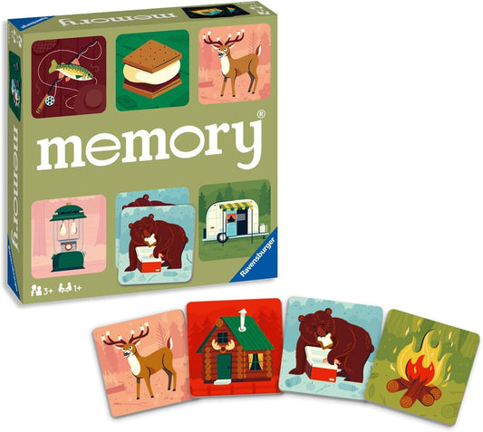 Ravensburger Great Outdoors Memory Game | Fun & Fast Camping Matching Game | Ideal for Boys & Girls, Ages 3 & Up | Builds Focus, Memory & Matching Skills - 20359