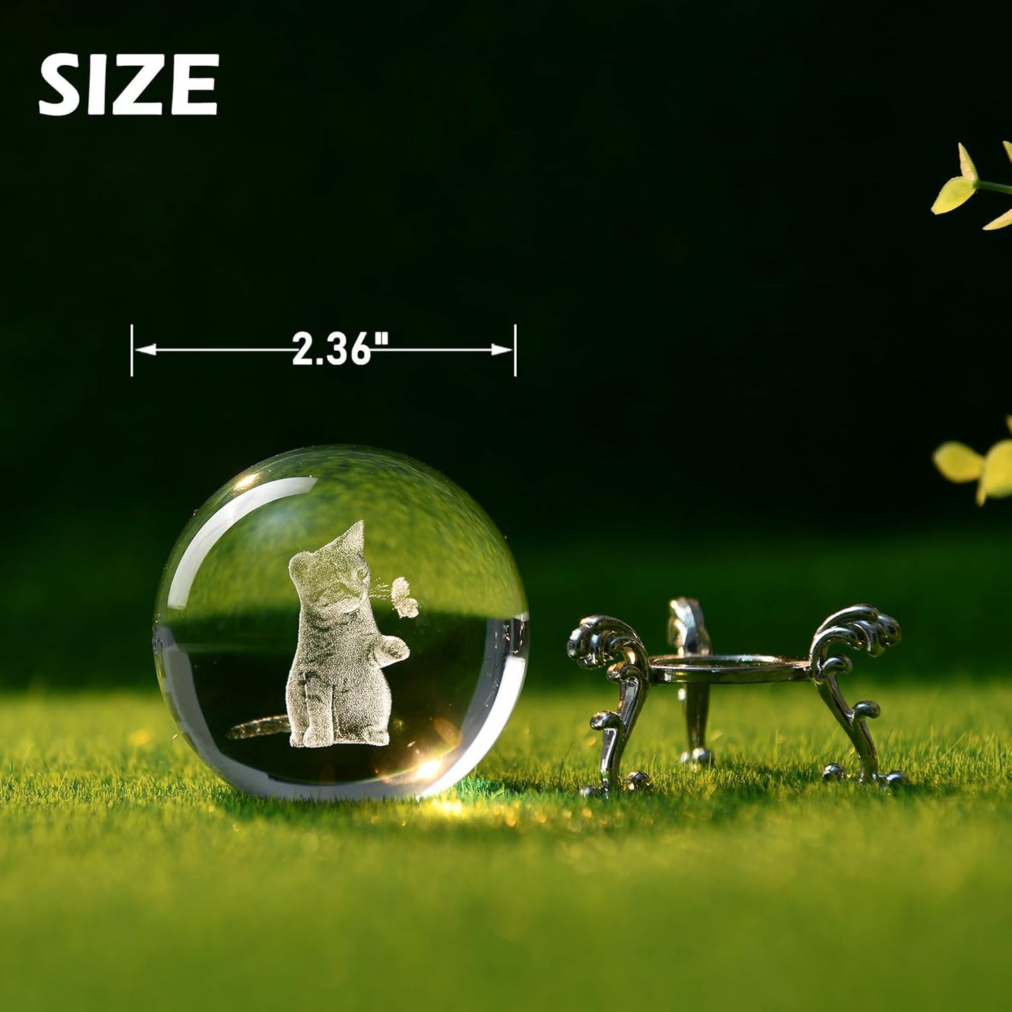 IFOLAINA 3D Solar System Crystal Ball 60mm Laser Engraved Glass Sphere Home Decor with Stand Solar System Planet Model Decor Space Universe Gifts for Astronomy Lovers