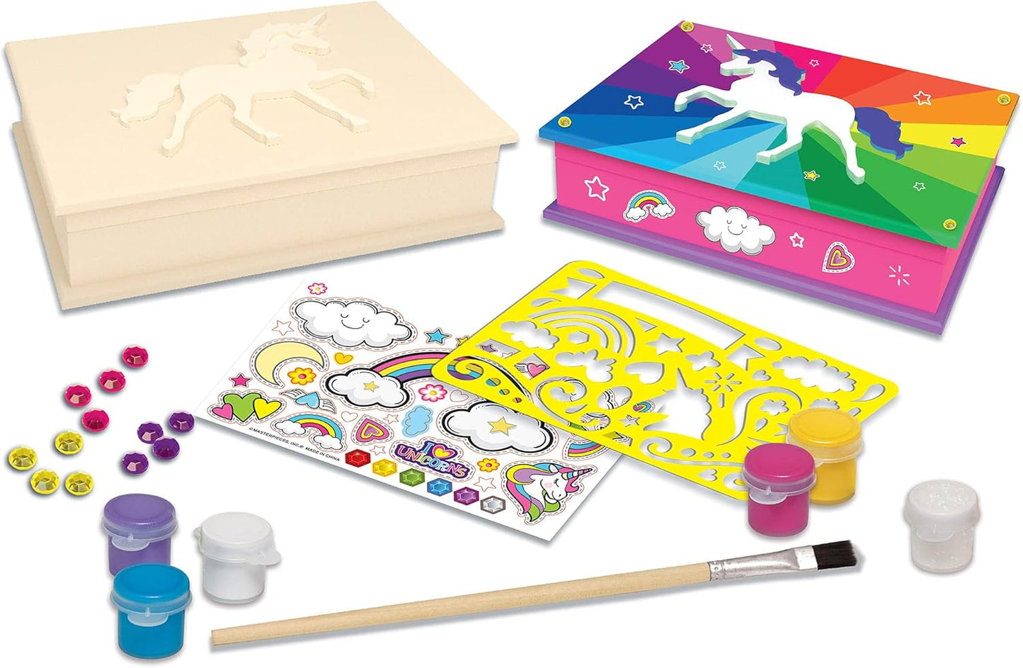 Works of Ahhh... Craft Set - Solar System Mobile Classic Wood Paint Kit