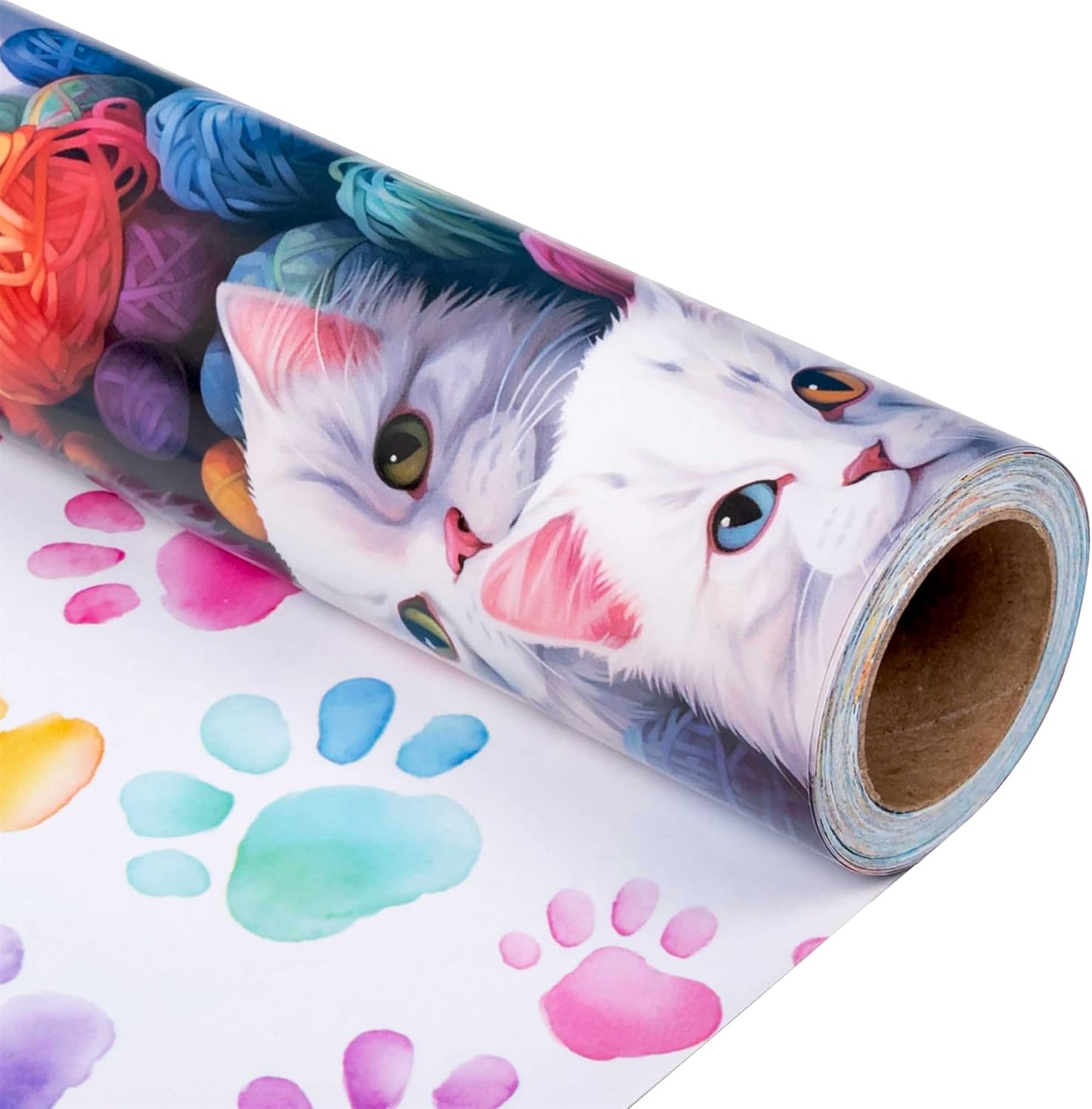 Dtiafu Reversible Building Blocks Wrapping paper Roll for Kids Boys Girls - Boys Birthday Bricks Design Gift Wrap Sheets for Baby Shower Party Craft Supplies(Total 28.5sq.ft)