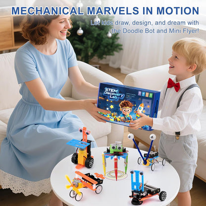 STEM Kits for Kids Ages 6-12, Science Kits for Kids,DIY STEM Gifts Toys for 6 7 8 9 10 11 12 13 Year Old Boy Birthday Gifts,Robot Building Science Kits Engineering Projects,Science Experiments Kits