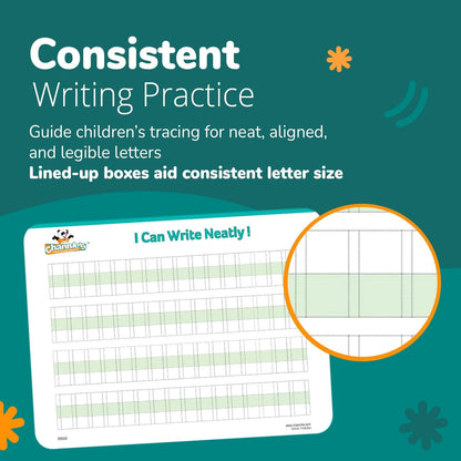 Dry Erase Number & Alphabet Flashcards for Kids Ages 3-5, 10 Numbers & 26 Visual ABC Flash Cards, Homeschool Learning Supplies, Summer School & After School Teaching Supplies for Handwriting Practice