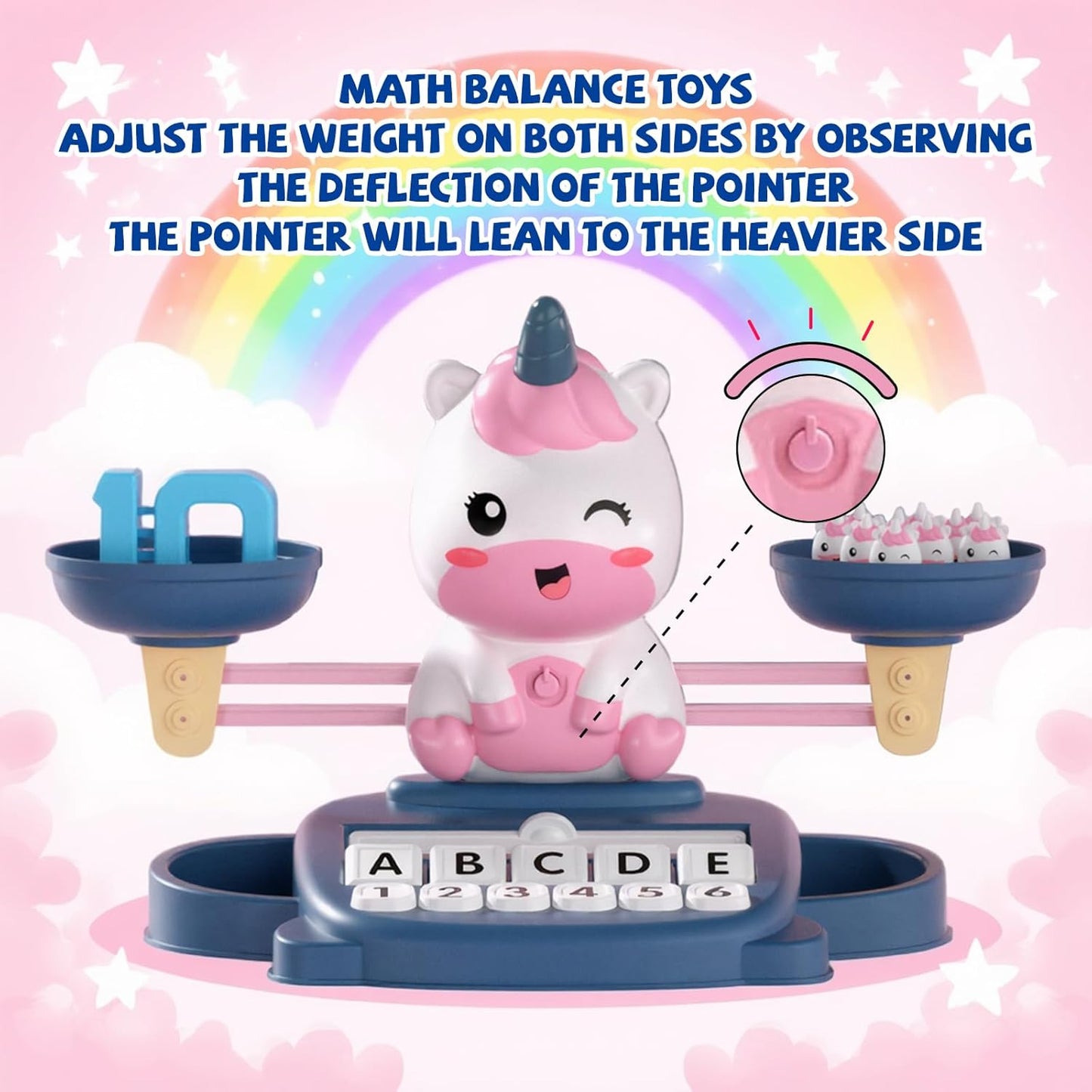 Snugzy Dinosaur Balance Counting Toys Math Game Montessori Toys Learning Games for Kids Educational Toy Gifts for Boys Girls Age 5-7