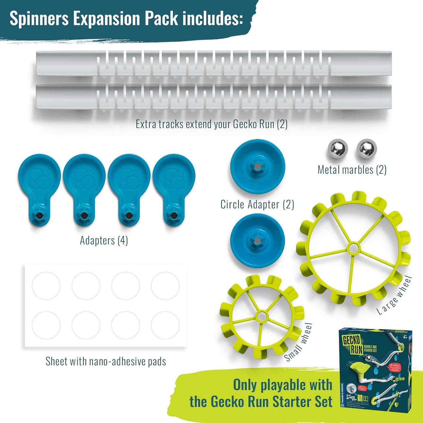 Gecko Run: Marble Run Snake Expansion Pack