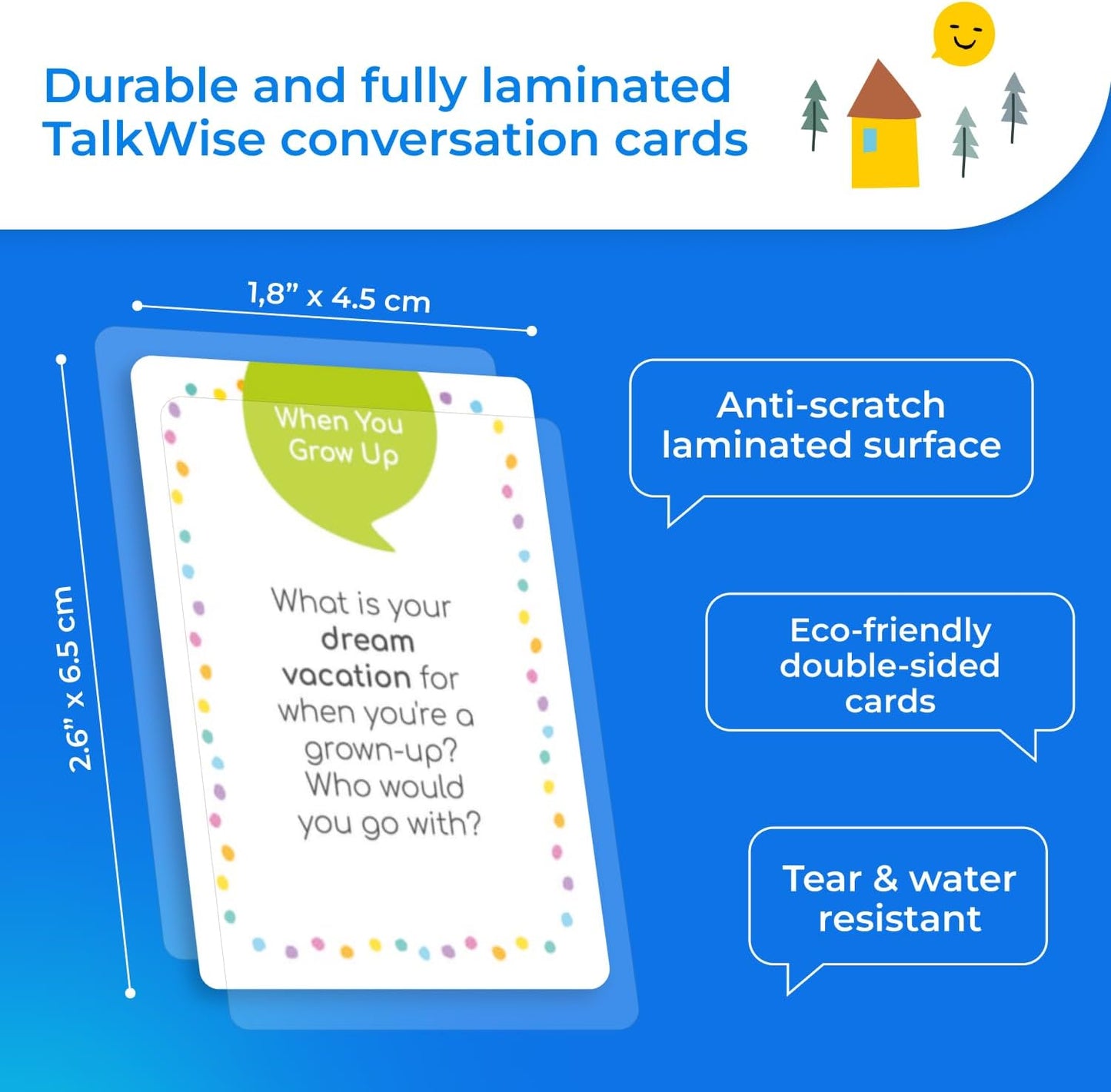 700 Conversation Cards for Kids, Fun Kids Conversation Starter Cards for Kids, Teens, Family Night, Dinner, Play Conversation Games, Color-Coded Across 6 Topics, Take Anywhere