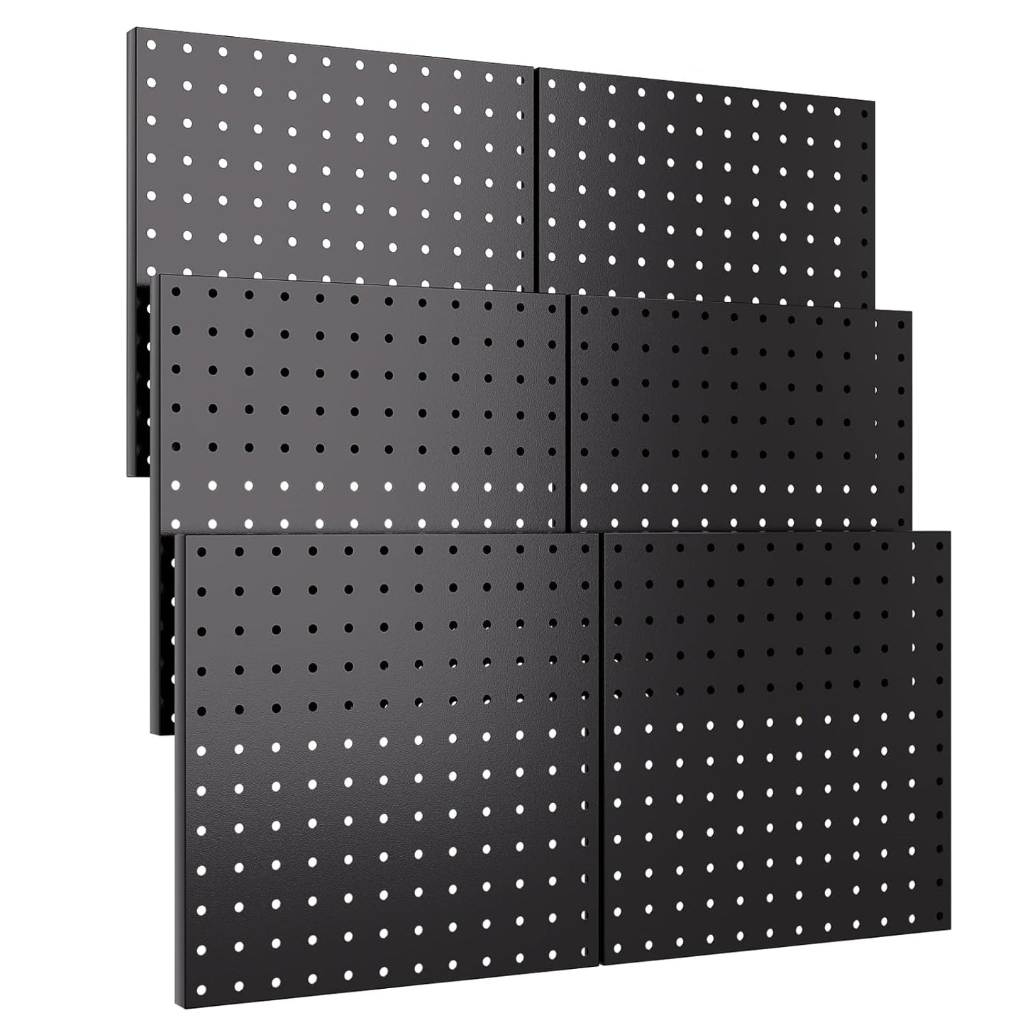 INCLY 70PCS Pegboard Wall Organizer, 4PCS Metal Peg Board Panels with 66PCS 1/4" Pegboard Hooks Accessories Kit, Black Peg Board for Walls Home, Garage Tool Storage, Workbench Organization