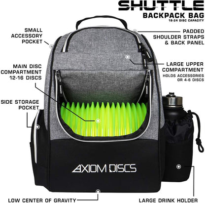 Axiom Discs Shuttle Disc Golf Backpack Bag (Choose Your Style and Color)