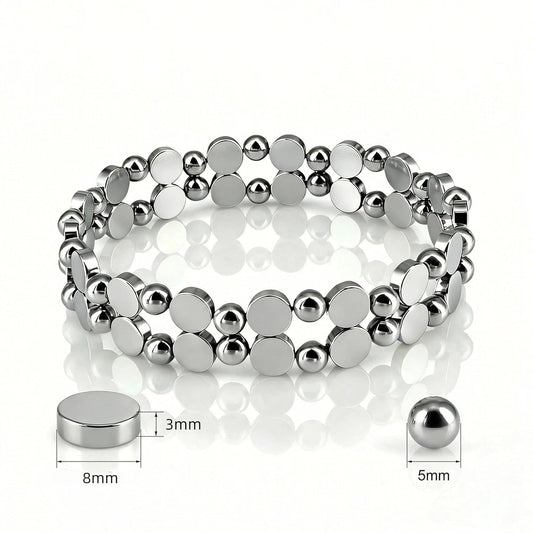 34PCS Strong Neodymium Magnet Set: 8x3mm Rare Earth Disc Magnets & 5mm Magnetic Balls for Refrigerator, Whiteboard, DIY & Magnetic Jewelry Gift