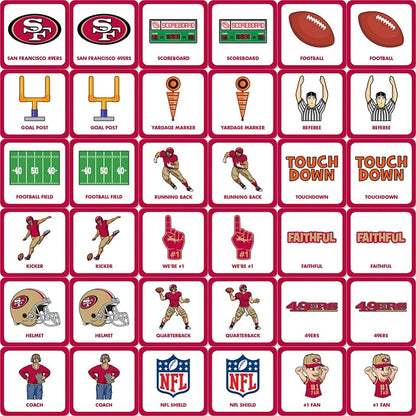 MasterPieces Sports Games - NFL Matching Game - Game for Kids and Family - Laugh and Learn
