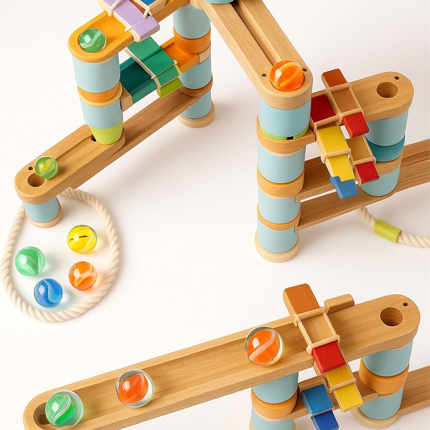 SallyFashion 240PCS Marbles for Kids, Cat Eye Marbles Mixed 5 Colors for Chinese Checkers, Marble Run Toys, Board Games