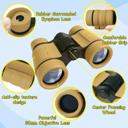 ESSENSON Binoculars for Kids Toys Gifts for Age 3, 4, 5, 6, 7, 8, 9, 10+ Years Old Boys Girls Kids Telescope Outdoor Toys for Sports and Outside Play, Bird Watching, Birthday Presents(Blue)