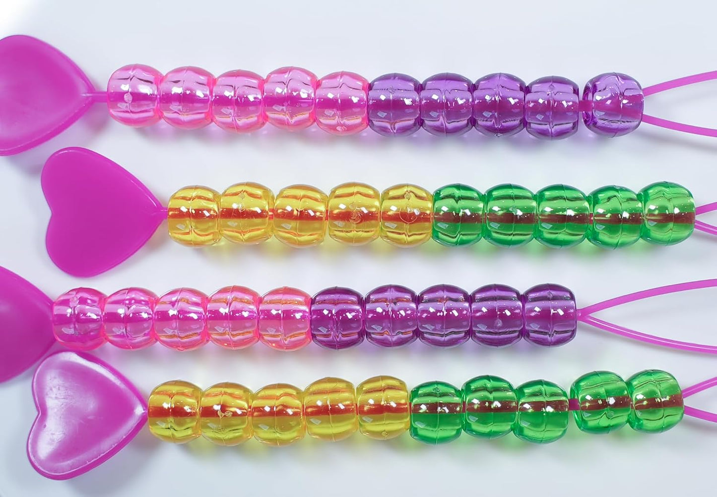BeadBox: Sustainable Hair Beads for Kids, Reusable Organizer Storage Solution | 160 Hair Beads for Kids | Automatic Hair Bead Threader (Candy)