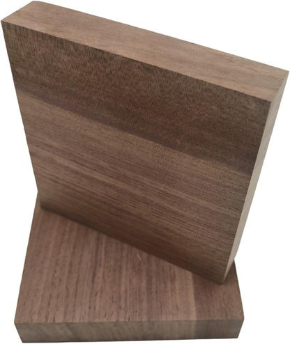2PCS Unfinished Walnut Wood Blocks for DIY Crafting,Scroll Saw, Woodworking, Wood Carving,Burning,Laser Cutting,Engraving, CNC Cutting, Painting, Fretwork (5.9 x 1.96 x 0.78)