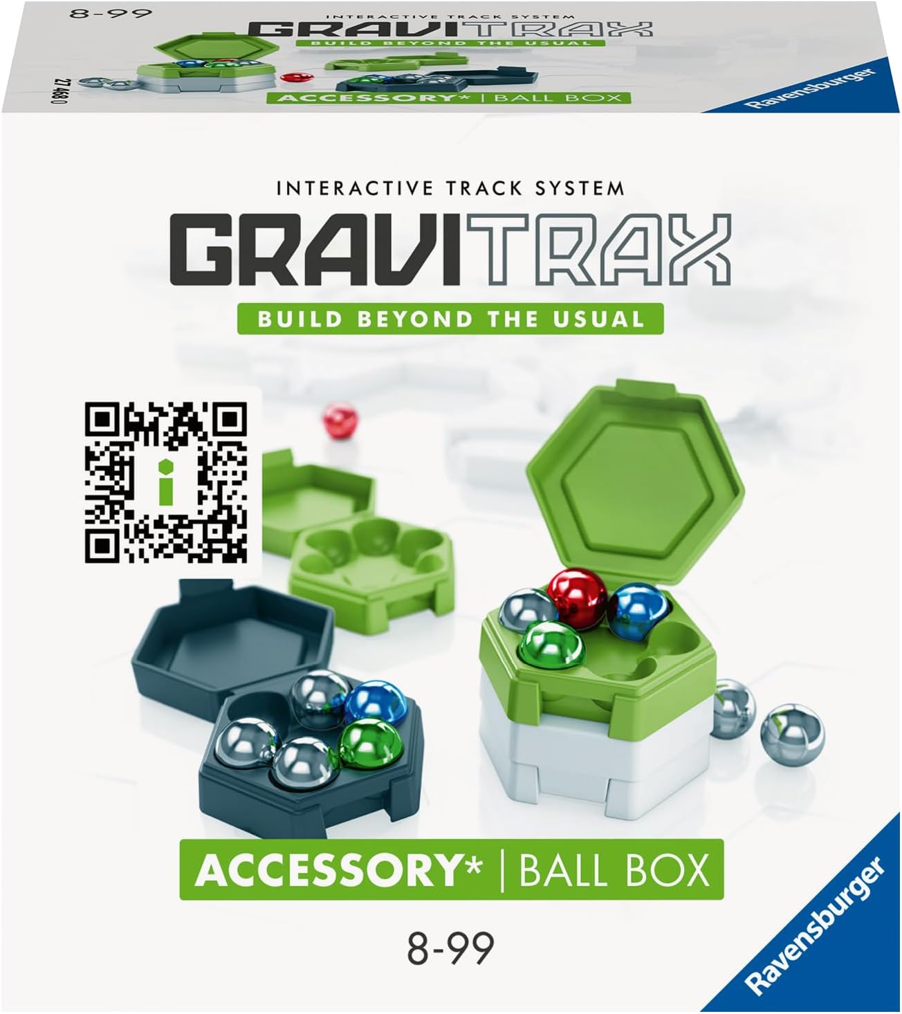 Ravensburger GraviTrax Ball Box - Marble Organization Set | Creative STEM Toy | Interactive Race Tracks | Ideal for Curious Kids and Adults | Compatible with All GraviTrax Systems