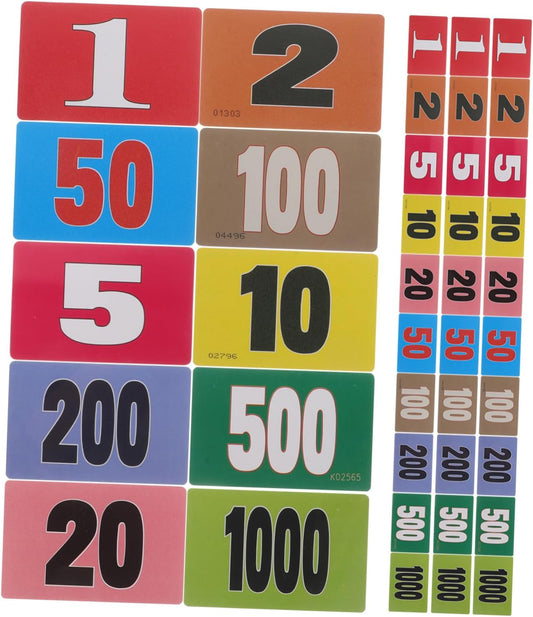 Plastic Poker Chip Game Tokens 40 Counting Chips Math Place Value Discs Boys and Girls Educational Learning Toys School Math Tools